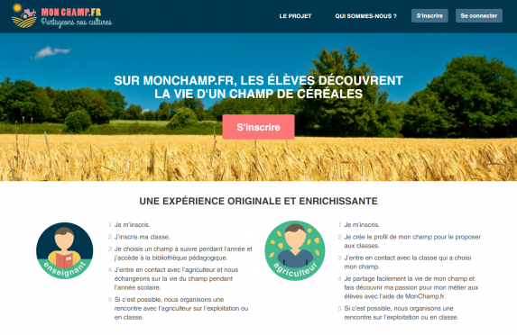 MonChamp.fr : un réseau social entre agriculteurs et écoles