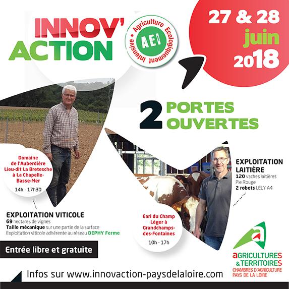 INNOV'ACTION continue cette semaine avec 2 fermes ouvertes les 27 et 28 juin 2018