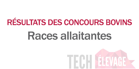 Tech Elevage 2022 - Le palmarès des Blondes d'Aquitaine
