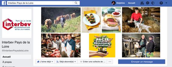 Réseaux sociaux - Interbev Pays de la Loire à suivre sur Facebook